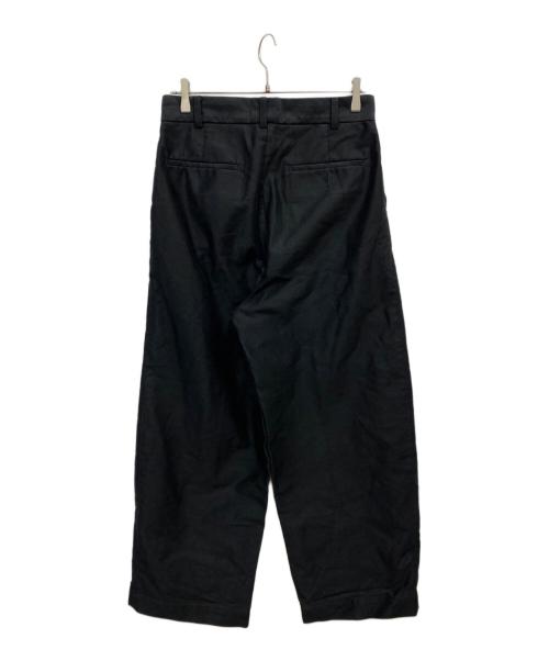 BEAMS Lights（ビームスライト）BEAMS Lights (ビームスライト) オリジナル モールスキン ワイドパンツ ブラック サイズ:Mの古着・服飾アイテム