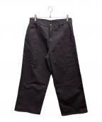 SOLO JEANSソロジーンズ）の古着「ワイドパンツ」｜グレー