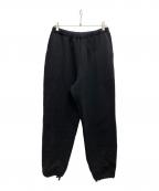 COMOLIコモリ）の古着「コットン吊裏毛パンツ」｜ブラック