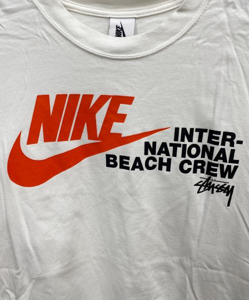 NIKE（ナイキ）NIKE (ナイキ) stussy (ステューシー) プリントTシャツ ホワイト サイズ:Mの古着・服飾アイテム