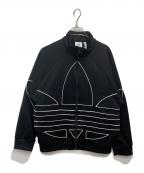 adidasアディダス）の古着「Big Trefoil Outline PLY Track Top JKT」｜ブラック