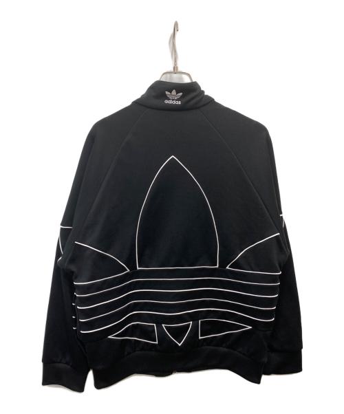 adidas（アディダス）adidas (アディダス) Big Trefoil Outline PLY Track Top JKT ブラック サイズ:Ｌの古着・服飾アイテム