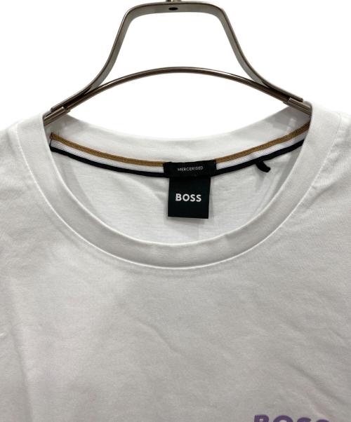 BOSS（ボス）BOSS (ボス) プリントTシャツ ホワイト サイズ:XLの古着・服飾アイテム
