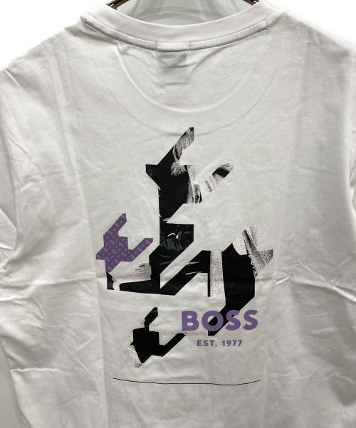 BOSS（ボス）BOSS (ボス) プリントTシャツ ホワイト サイズ:XLの古着・服飾アイテム