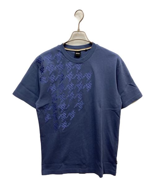 BOSS（ボス）BOSS (ボス) 刺繍Tシャツ ネイビー サイズ:Mの古着・服飾アイテム