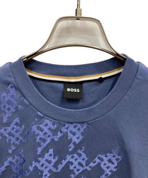 BOSS（ボス）BOSS (ボス) 刺繍Tシャツ ネイビー サイズ:Mの古着・服飾アイテム