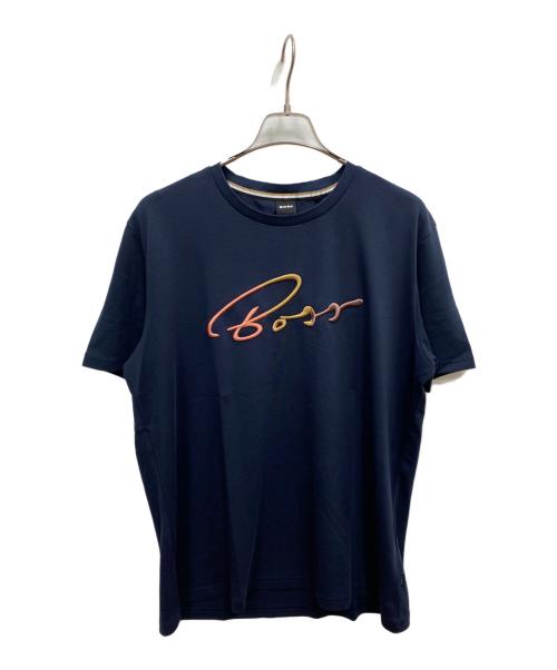 BOSS（ボス）BOSS (ボス) 刺繍Tシャツ ネイビー サイズ:XLの古着・服飾アイテム