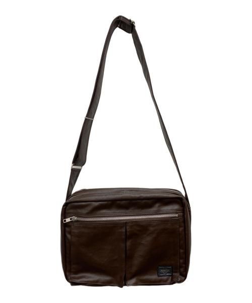PORTER（ポーター）PORTER (ポーター) ショルダーバッグ ブラウンの古着・服飾アイテム