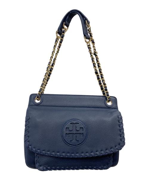 TORY BURCH（トリーバーチ）TORY BURCH (トリーバーチ) チェーンショルダーバッグ ブルーの古着・服飾アイテム