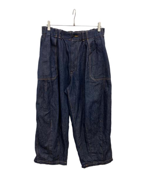 is-ness（イズネス）is-ness (イズネス) BALLOON BAKER PANTS ブルー サイズ:Ｍの古着・服飾アイテム