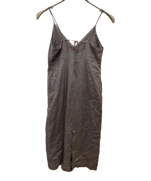 SLOBE IENA（スローブ イエナ）SLOBE IENA (スローブ イエナ) リネンIラインキャミワンピース グレー サイズ:38の古着・服飾アイテム