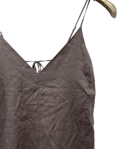 SLOBE IENA（スローブ イエナ）SLOBE IENA (スローブ イエナ) リネンIラインキャミワンピース グレー サイズ:38の古着・服飾アイテム