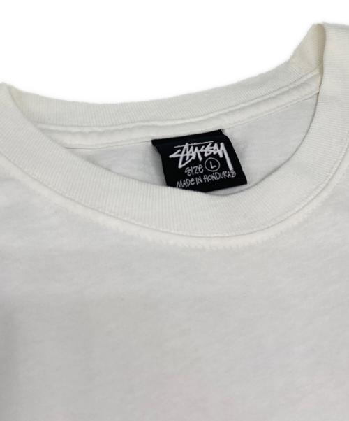 stussy（ステューシー）stussy (ステューシー) プリントTシャツ ホワイト サイズ:Ｌの古着・服飾アイテム