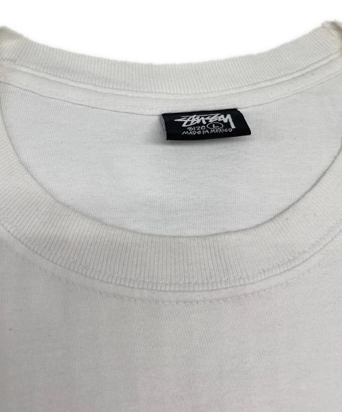 stussy（ステューシー）stussy (ステューシー) プリントTシャツ ホワイト サイズ:Ｌの古着・服飾アイテム
