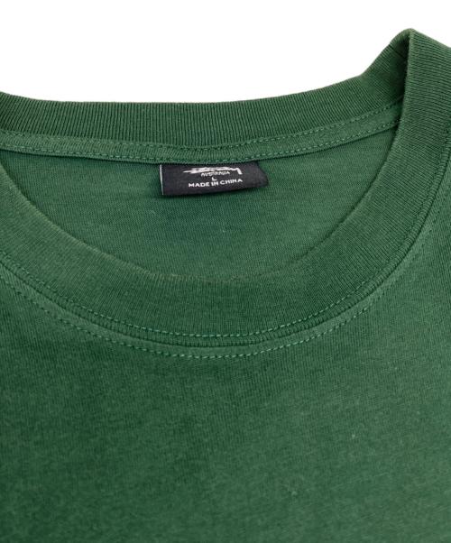 stussy（ステューシー）stussy (ステューシー) プリントTシャツ グリーン サイズ:Ｌの古着・服飾アイテム