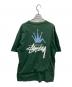 stussy (ステューシー) プリントTシャツ グリーン サイズ:Ｌ：5000円