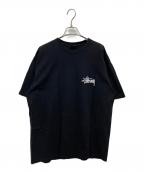 stussyステューシー）の古着「プリントTシャツ」｜ブラック