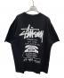 stussy (ステューシー) プリントTシャツ ブラック サイズ:Ｌ：7000円