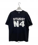 stussyステューシー）の古着「プリントTシャツ」｜ブラック
