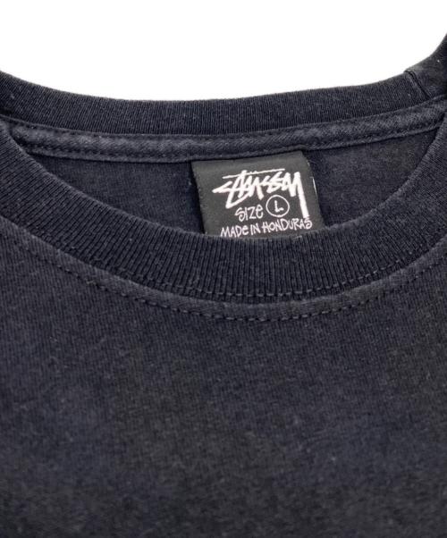 stussy（ステューシー）stussy (ステューシー) プリントTシャツ ブラック サイズ:Ｌの古着・服飾アイテム