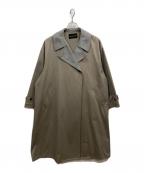 mizuiro-indミズイロインド）の古着「バイカラートレンチコート」｜グレー