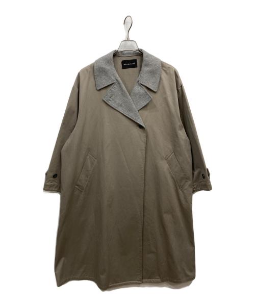 mizuiro-ind（ミズイロインド）mizuiro-ind (ミズイロインド) バイカラートレンチコート グレー サイズ:FREEの古着・服飾アイテム