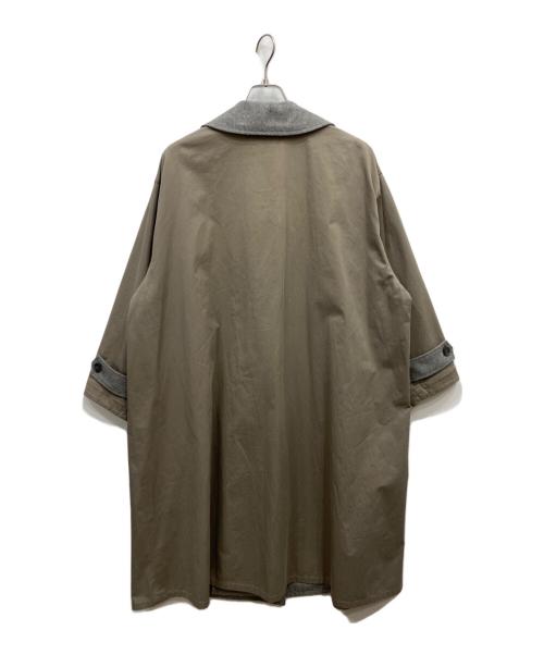 mizuiro-ind（ミズイロインド）mizuiro-ind (ミズイロインド) バイカラートレンチコート グレー サイズ:FREEの古着・服飾アイテム