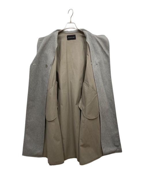 mizuiro-ind（ミズイロインド）mizuiro-ind (ミズイロインド) バイカラートレンチコート グレー サイズ:FREEの古着・服飾アイテム