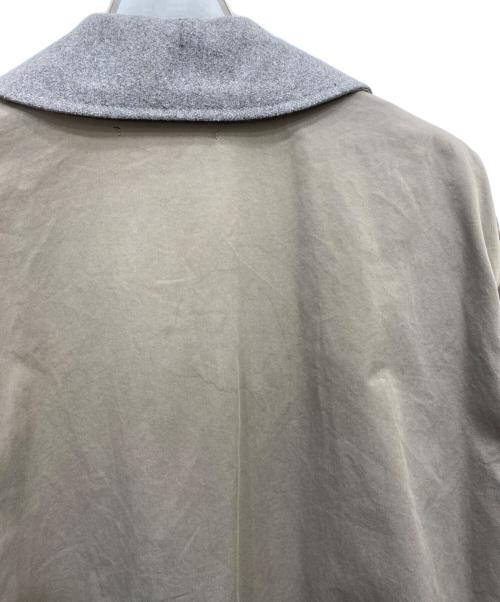 mizuiro-ind（ミズイロインド）mizuiro-ind (ミズイロインド) バイカラートレンチコート グレー サイズ:FREEの古着・服飾アイテム