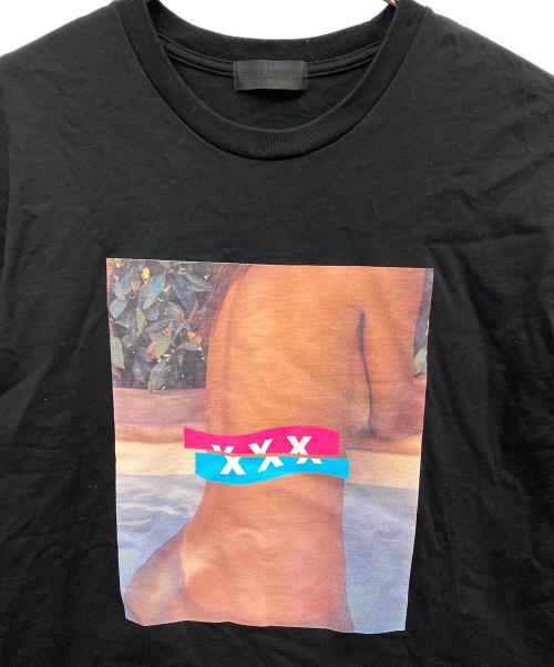 GOD SELECTION XXX（ゴッドセレクショントリプルエックス）GOD SELECTION XXX (ゴッドセレクショントリプルエックス) プリントTシャツ ブラック サイズ:Mの古着・服飾アイテム