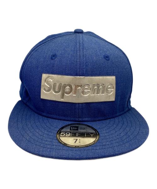 SUPREME（シュプリーム）SUPREME (シュプリーム) New Era (ニューエラ) 16ss METALLIC BOX LOGO キャップ ブルーの古着・服飾アイテム