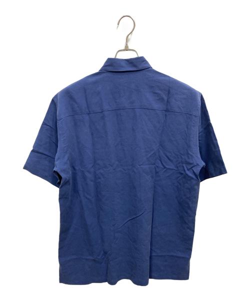 TORI RICHARD（トリリチャード）TORI RICHARD (トリリチャード) シルクシャツ ブルー サイズ:Mの古着・服飾アイテム