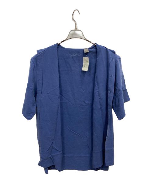 TORI RICHARD（トリリチャード）TORI RICHARD (トリリチャード) シルクシャツ ブルー サイズ:Mの古着・服飾アイテム