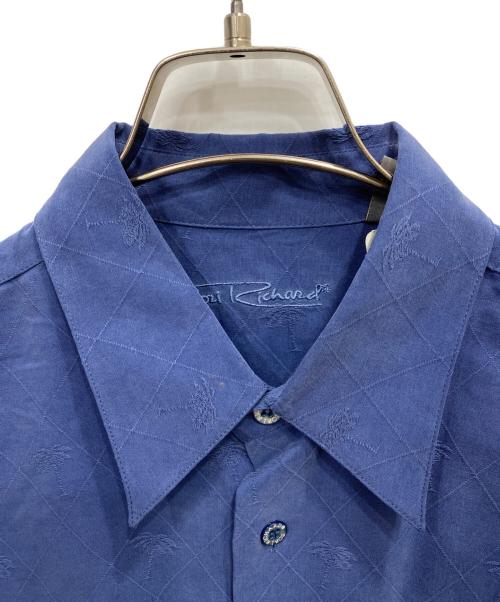 TORI RICHARD（トリリチャード）TORI RICHARD (トリリチャード) シルクシャツ ブルー サイズ:Mの古着・服飾アイテム