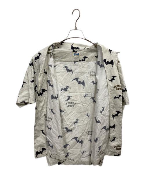 Schott（ショット）Schott (ショット) 総柄シャツ ホワイト サイズ:Lの古着・服飾アイテム