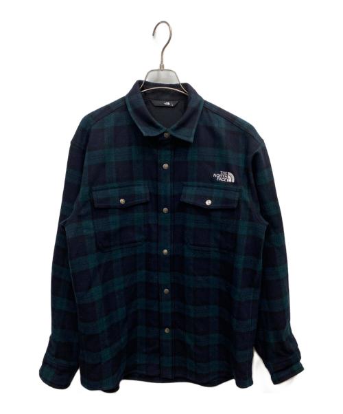 THE NORTH FACE（ザ ノース フェイス）THE NORTH FACE (ザ ノース フェイス) ラッシュウッドウールシャツ グリーン サイズ:Mの古着・服飾アイテム