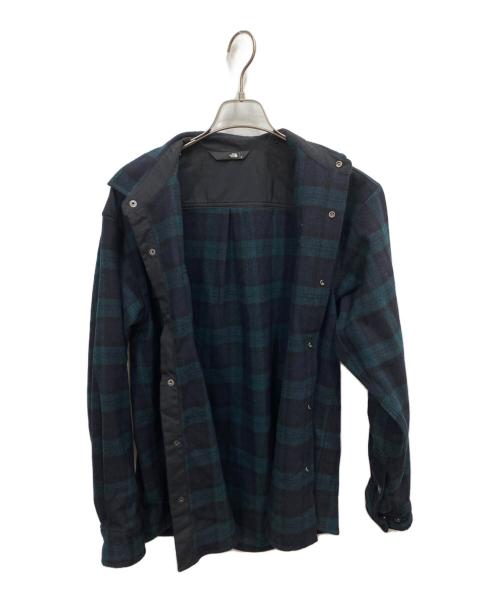 THE NORTH FACE（ザ ノース フェイス）THE NORTH FACE (ザ ノース フェイス) ラッシュウッドウールシャツ グリーン サイズ:Mの古着・服飾アイテム