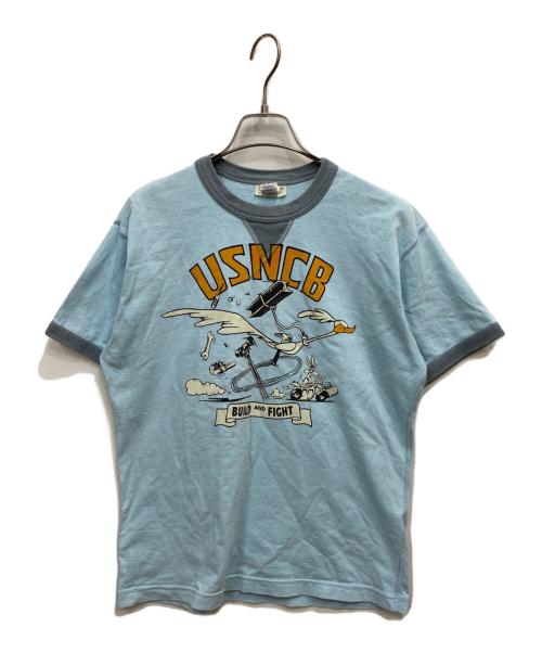 TOYS McCOY McHILL（トイズマッコイ）TOYS McCOY McHILL (トイズマッコイ) リンガーTシャツ ブルー サイズ:Mの古着・服飾アイテム
