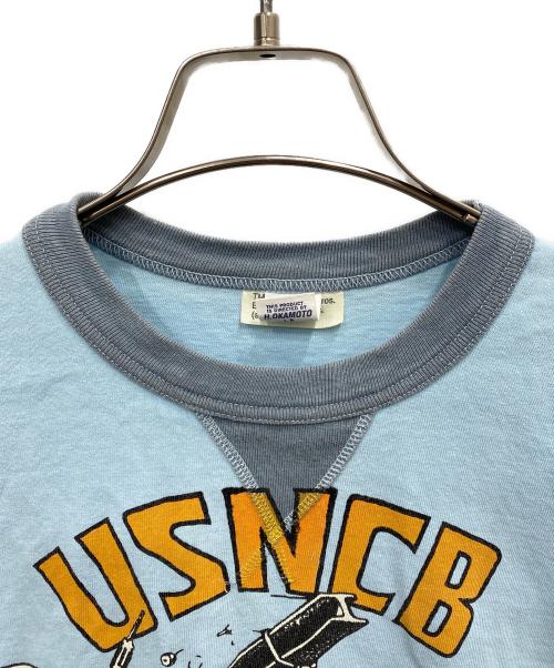 TOYS McCOY McHILL（トイズマッコイ）TOYS McCOY McHILL (トイズマッコイ) リンガーTシャツ ブルー サイズ:Mの古着・服飾アイテム