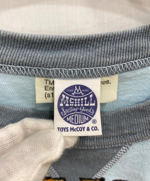 TOYS McCOY McHILL（トイズマッコイ）TOYS McCOY McHILL (トイズマッコイ) リンガーTシャツ ブルー サイズ:Mの古着・服飾アイテム