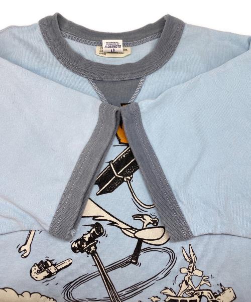 TOYS McCOY McHILL（トイズマッコイ）TOYS McCOY McHILL (トイズマッコイ) リンガーTシャツ ブルー サイズ:Mの古着・服飾アイテム