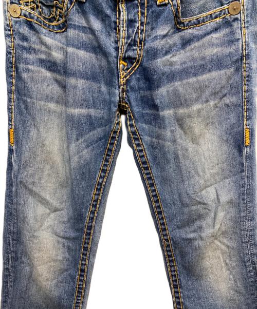 TRUE RELIGION（トゥルー レリジョン）TRUE RELIGION (トゥルー レリジョン) 太ステッチデニムパンツ ブルー サイズ:W33の古着・服飾アイテム