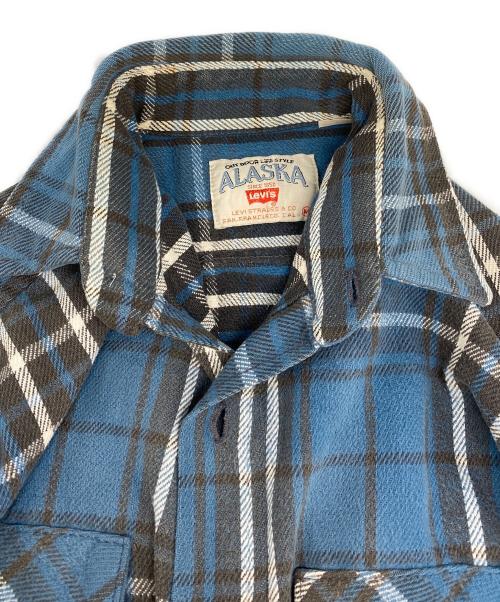 LEVI'S（リーバイス）LEVI'S (リーバイス) ALASKA チェックネルシャツ ブルー サイズ:Mの古着・服飾アイテム