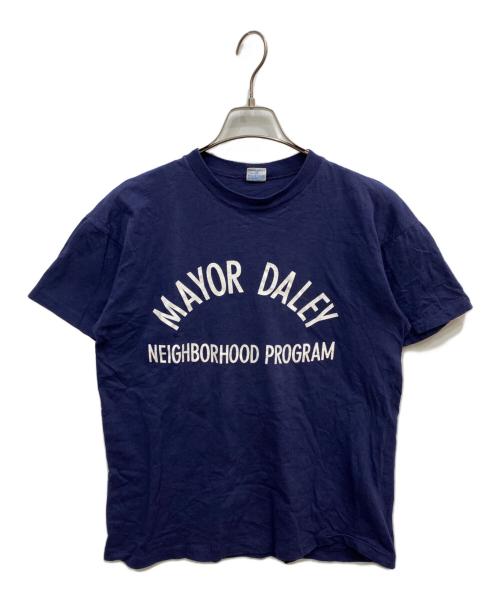 Champion（チャンピオン）Champion (チャンピオン) ヴィンテージナンバリングTシャツ ネイビー サイズ:Lの古着・服飾アイテム