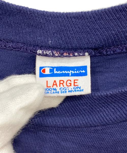 Champion（チャンピオン）Champion (チャンピオン) ヴィンテージナンバリングTシャツ ネイビー サイズ:Lの古着・服飾アイテム