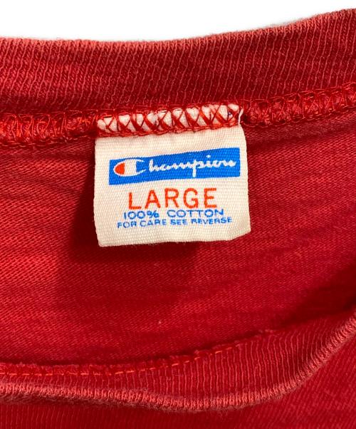 Champion（チャンピオン）Champion (チャンピオン) ヴィンテージTシャツ レッド サイズ:Ｌの古着・服飾アイテム