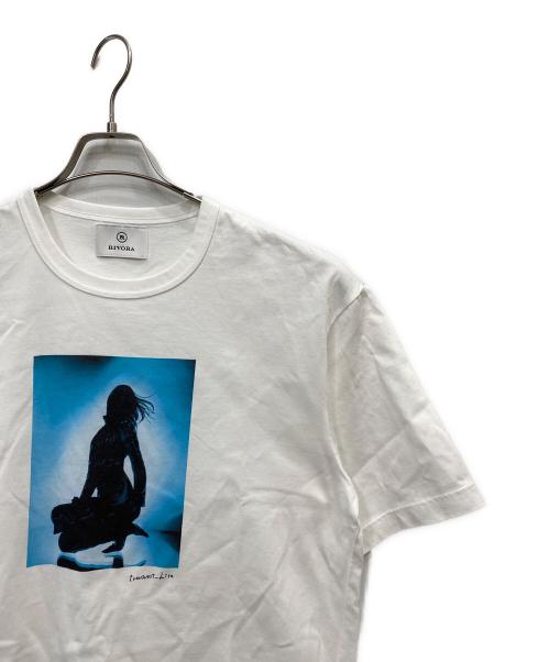 RIVORA（リヴォラ）RIVORA (リヴォラ) プリントTシャツ ホワイト サイズ:Lの古着・服飾アイテム