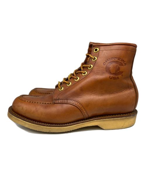 CHIPPEWA（チペワ）CHIPPEWA (チペワ) レースアップワークブーツ ブラウン サイズ:7の古着・服飾アイテム