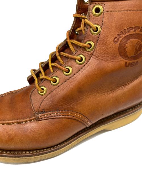 CHIPPEWA（チペワ）CHIPPEWA (チペワ) レースアップワークブーツ ブラウン サイズ:7の古着・服飾アイテム