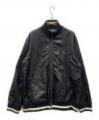 BURBERRY BLACK LABELバーバリーブラックレーベル）の古着「ジップアップリバーシブルブルゾン」｜ブラック